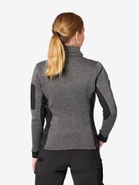 Damen Fleecejacke Marieke anthrazit-schwarz